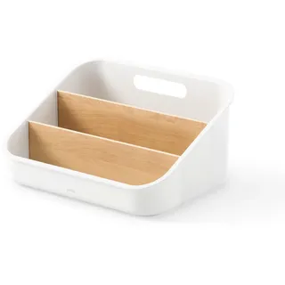 Umbra Organizer , Naturfarben, Weiß , Holz, Kunststoff , Pappel , 20x13x26 cm , Ordnen & Aufbewahren, Dekoboxen & Aufbewahrungsboxen, Organizer