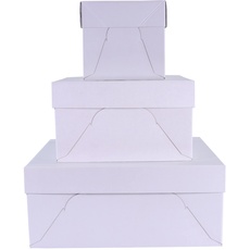 PME Baking Essentials - Quadratische Tortenkartons 38 cm / 15 Zoll, 3-teilig