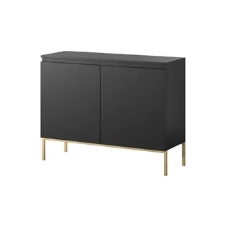 Selsey Sideboard ¦ schwarz ¦ Maße (cm): B: 100 H: 77