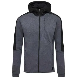 Hummel Tropper Reißverschlusspullover - Black Iris Melange - S