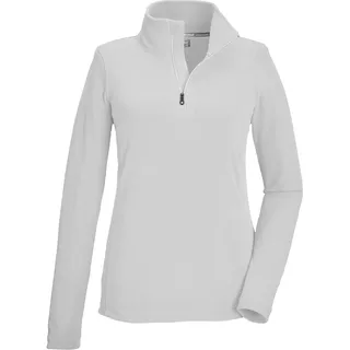 KILLTEC Damen Fleeceshirt mit Stehkragen und Reißverschluss KSW 101 WMN FLC SHRT, Weiss, 36,