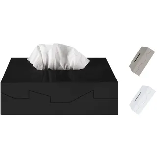 Spirella Kosmetiktücherbox Tücherbox Schwarz