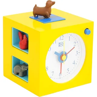 KOOKOO KidsAlarm gelb, Kinderwecker mit 5 Bauernhoftieren und echten Aufnahmen
