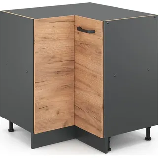 Vicco Eckunterschrank R-Line 75,6 x 81,6 x 46 cm Grau