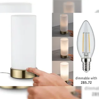 Paulmann Pinja weiß/messing gebürstet