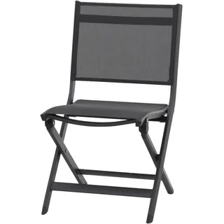 Siena Garden Tesoro Klappstuhl 51 x 58 x 86 cm anthrazit/silber M29564