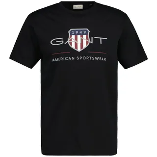 GANT Archive Shield Regular Fit Kurzarm-T-Shirt Black L