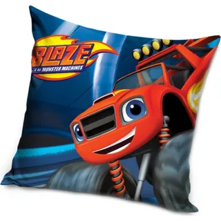 Kissen Flamingo und Four Wheelers Red Monster Truck 40x40 cm - Rot