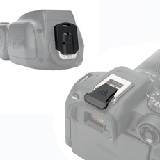 JJC Blitzschuhabdeckung mit Blitzfußanschluss Schutzkappe Kit für Canon EOS R3 R5C R6II R7 R8 R10 R50 Hält den Eingebauten Blitz und den Blitzfuß vor Staub und Flecken Geschützt