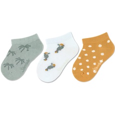 Sterntaler Baby Mädchen Baby Socken Sneaker-Söckchen 3er Pack Bambus - Socken Baby, Babysöckchen - aus Bambuszellstoff - mittelgrün, 30