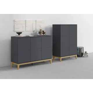 OTTO home Highboard 80 x 121 x 41 cm grau