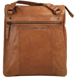Cityrucksack SPIKES & SPARROW, Damen, Gr. B/H/T: 28cm x 23cm x 7cm, onesize, braun (cognac), Leder, Rindsleder, unifarben, Rucksäcke Cityrucksack, echt Leder