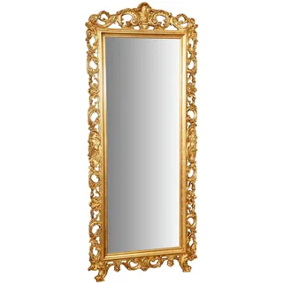Biscottini Spiegel groß wandspiegel 191x82x4 cm Made in Italy | Wandspiegel Gold | Großer Spiegel Wand | Barock Spiegel Gold groß
