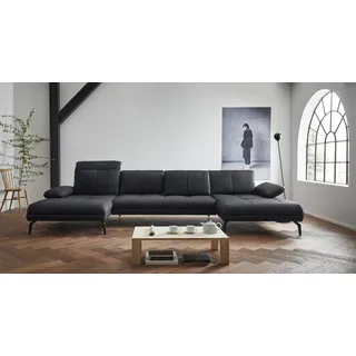 Home Affaire Wohnlandschaft »Stenlille Multifunktions-Sofa, U-Form« incl. Sitztiefen-, Kopfteil- und Armteilverstellung, schwarz