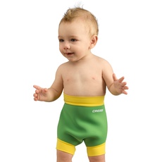 Cressi Baby Schwimmwindel Reusable Swim Nappy, Grün/Gelb, S -3/8 Monate, XVA980703