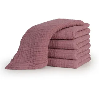 Laleni Spucktücher 70/70 cm, 100% Baumwolle für Babys, Rosa, 30er-Set - Textil - Quadratisch - 70x70 cm - Pflegen, Babypflegeprodukte