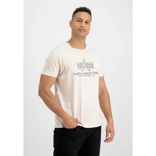 Alpha Industries T-Shirt »Alpha Industries Men - T-Shirts Basic T-Shirt Embroidery«, weiß