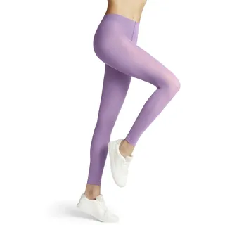 FALKE Damen Leggings Pure Matt 50 DEN W Le halb-Blickdicht einfarbig 1 Stück, Rosa Shell Pink 8045, M