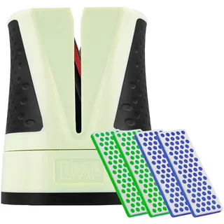 DMT SimpleSharp Mint Bundle Grob, Fein & Extrafein | Diamant Messerschärfer für rasiermesserscharfe Klingen mit perfektem Schleifwinkel | Schärft beidseitig mit extraharten Diamant-Steinen
