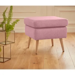 Polsterhocker HOME AFFAIRE "Sallito", rosa (rose), B:52cm H:49cm T:52cm, Struktur Hahnentritt (67% Polypropylen, 33% Polyester);Samtoptik (100% Polyester);Fellimitat (100% Polyester);Samtcord (92% Polyester, 8% Polyamid);Struktur (100% Polyester);Struktur fein (100% Polyester), Hocker, Polsterhocker, die kleinere Version von "Salla", in 6 Bezugsqualitäten