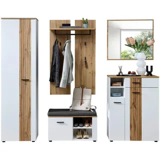 Innostyle Sparks Garderobenschrank 247x202x38 weiß