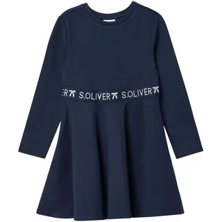 s.Oliver Kurzes Interlock-Kleid mit Logo-Glitzer-Tape