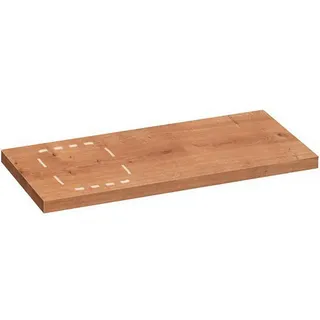 Voleo Waschtisch-Abdeckplatte , Eichefarben , Holzwerkstoff , eckig , 50.5x3.8x110 cm , Made in Germany , Badezimmer, Waschbecken & Armaturen, Waschbecken