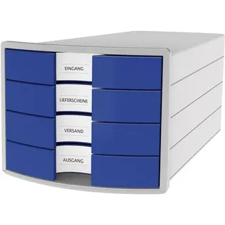 HAN Schubladenbox Impuls 28 x 23,5 x 36,7 cm 4-tlg. blau