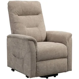 SHIITO Manueller Relaxsessel | Maximale Entspannung und Komfort | Modell Argos - Beige | 110 x 92 x 78 cm