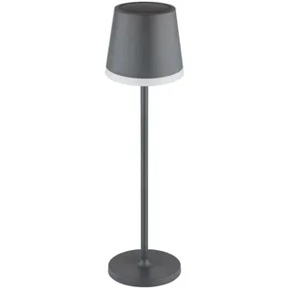 GLOBO Solarleuchte Metall 41 cm 10x LED anthrazit matt