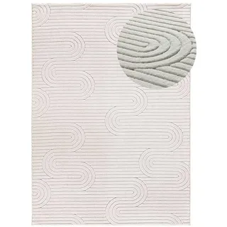 Atticgo Kurzflorteppich waschbar Creme Estilo 160/230 cm , Textil , Abstrakt , Rechteckig , 160x230 cm , Oeko-Tex® Standard 100 , waschbar, antistatisch, leicht zusammenrollbar, rutschfeste Unterfläche , Teppiche und Böden, Teppiche