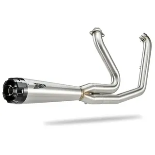 Zard 2-in-1 Harley Davidson Softails Zhd009s00sao-p Homologiertes Vollliniensystem - Polished - One Size