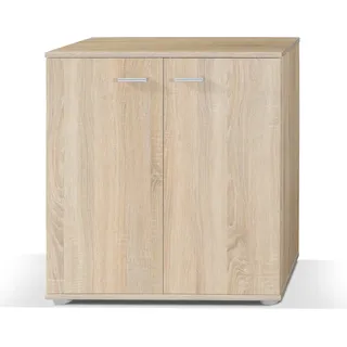 Kommode mit Türen MICHALA – Sonoma-Eiche - Braun