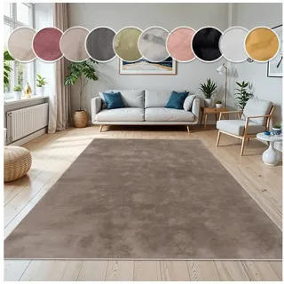 Paco Home »Kunstfell Soft 380« rechteckig 14 mm Höhe Langflor, Kuschelteppich - besonders weich, Uni-Farben,