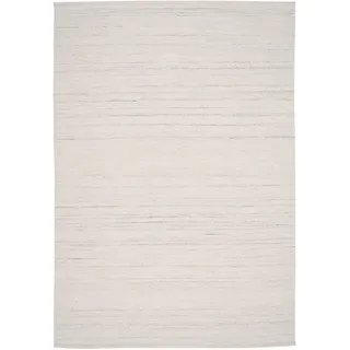 Pergamon Kelim Natur Wollteppich 90 x 160 cm Grau