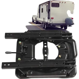 Autositzteller, Schwerlaststahl, 360° Drehung, Vorwärts/Rückwärts Gleiten, Kompatibel mit Wohnmobil und Van, Geeignet für schwere Benutzer