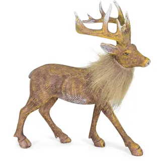 RIFFELMACHER & WEINBERGER Weihnachtsfigur »Hirsch, Weihnachtsdeko«, aus Polyresin, braun