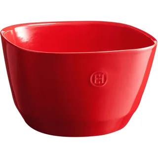 Emile Henry Salatschüssel Burgunderrot 5,9 l 2-tlg.