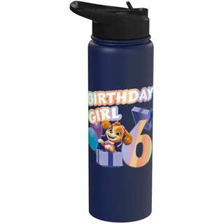Offizielles Paw Patrol Skye Birthday Girl Age 6 Stainless Steel Insulated Water Bottle