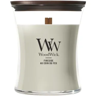 Woodwick Fireside Duftkerze 275 g braun