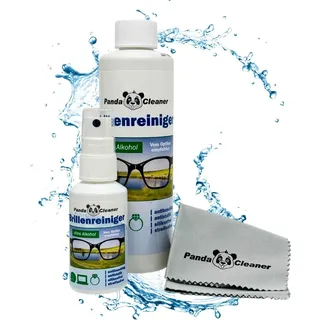 PandaCleaner Brillenreiniger | 50ml Spray + 250ml Nachfüllflasche