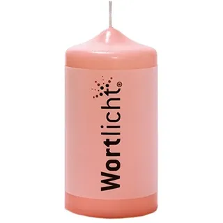 Wortlichtkerze Sinntexte LEUCHTENDE GEDANKEN - FÜR DICH opalrosa oder jade Bulla Design, Farbe:Opalrosa