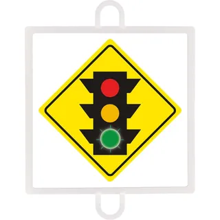 Warnverkehrszeichen -panel nr. 3 (grüne ampel)