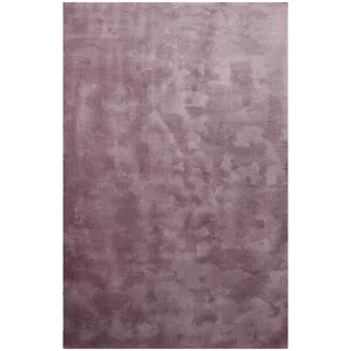 Teppich HOMIE LIVING "Sienna", lila (lila flieder), B:160cm H:20mm L:230cm, Polyester, Teppiche, Teppich, Hochflor, Microfaser, uni, weich & kuschelig, Wohnzimmer, Schlafzimmer