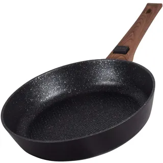 Durandal Légende Aluguss Bratpfanne, Induktion, abnehmbarer Griff – 24 cm | Antihaftbeschichtung ohne PFOA – hoher Rand für Schmorgerichte – backofenfest bis 220 °C – stapelbar & für alle Herdarten