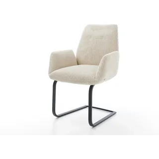 Freischwinger Zoa-Flex Cord Beige Freischwinger flach Schwarz Taschenfederkern