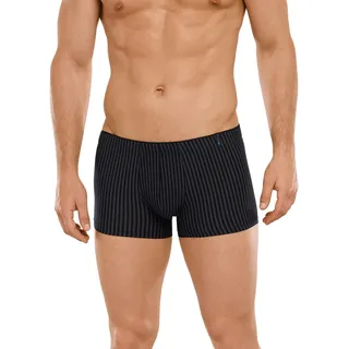 SCHIESSER Long Life Softness blue-black striped shorts L