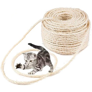 Parain Sisalseil für Kratzbaum Kratzsaule Katzenbaum Katzen Natürlich Sisal Seil 6mm (6mm,10m)