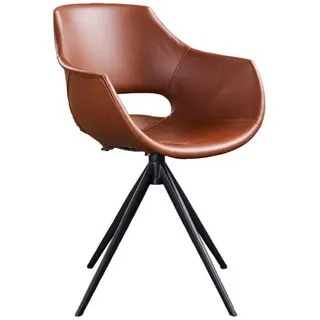 Zaja Kunstleder drehbar vintage cognac