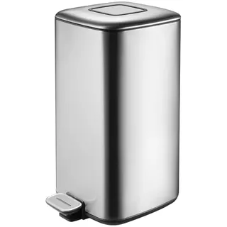 EKO - Regent Treteimer 20 Liter - Stainless steel Plastic - Matt Edelstahl - Silber